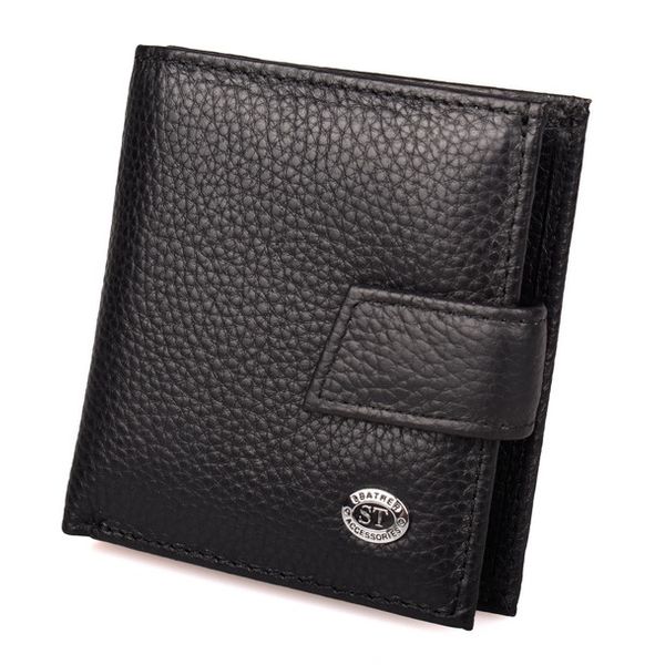 

Маленький кожаный кошелек ST Leather 98509 Черный