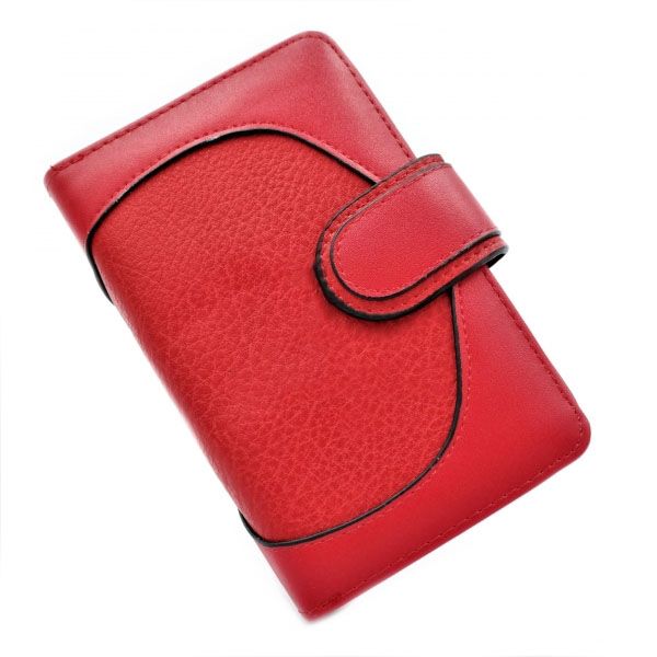 

Женский вместительный кошелек из кожзама Wenty B0253-M-red