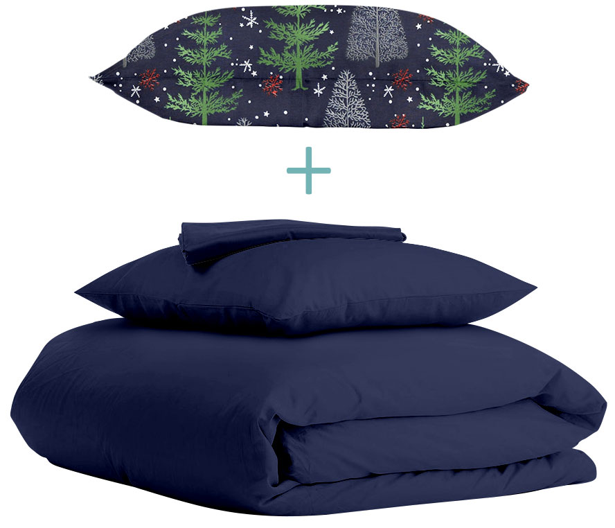 

Комплект Cosas Ranfors Blue + подарок наволочка Winter Wood Night