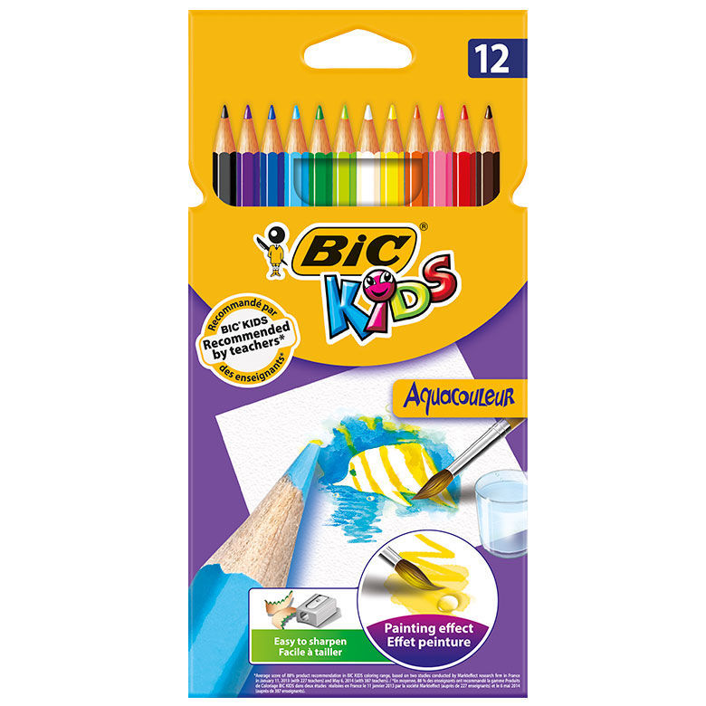 

Карандаши цветные BIC Kids Aquacouleur 12 цветов 8575613