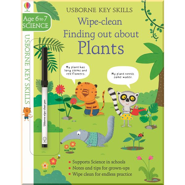 

Usborne Wipe-Clean Finding Out About Plants 6-7. Usborne Publishing. ISBN:9781474965262