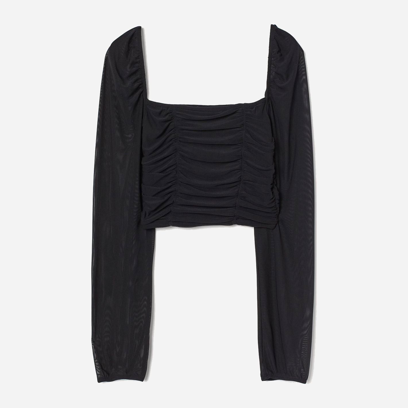 

Топ H&M 0922354_чердл.рук.сетка  Черный, Топ H&M 0922354_чердл.рук.сетка XS Черный