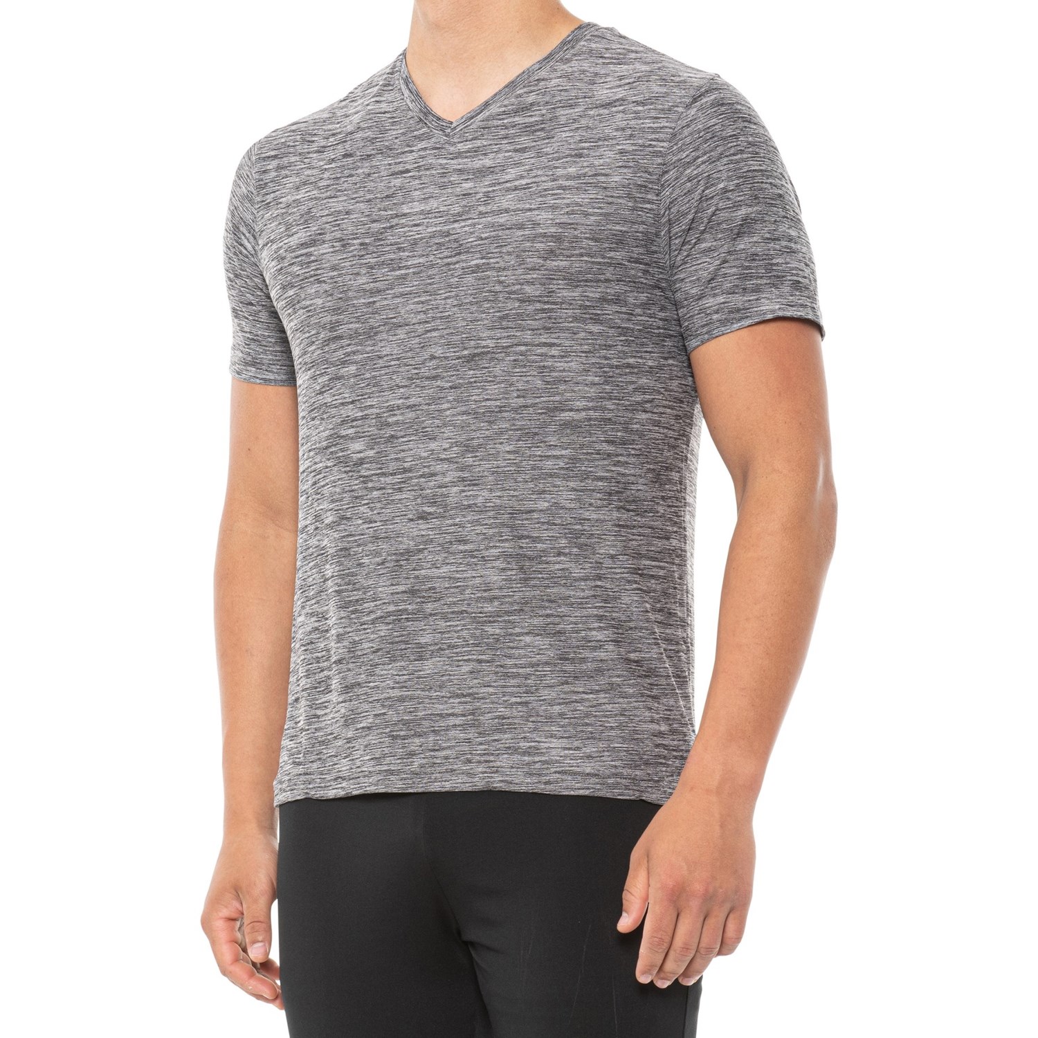 

Футболка Leg3nd Ultra-Luxe Space-Dye V-Neck T-Shirt - Black/Grey, S (44)
