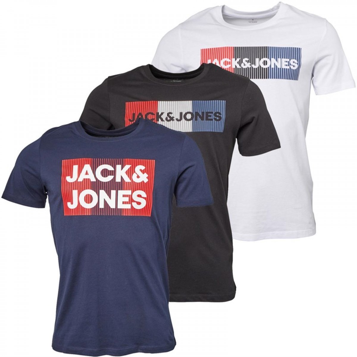 

Футболка JACK AND JONES Corp Logo Three Pack  Navy Blazer/Black/White Multi,  (44, Футболка JACK AND JONES Corp Logo Three Pack s Navy Blazer/Black/White Multi, S (44)