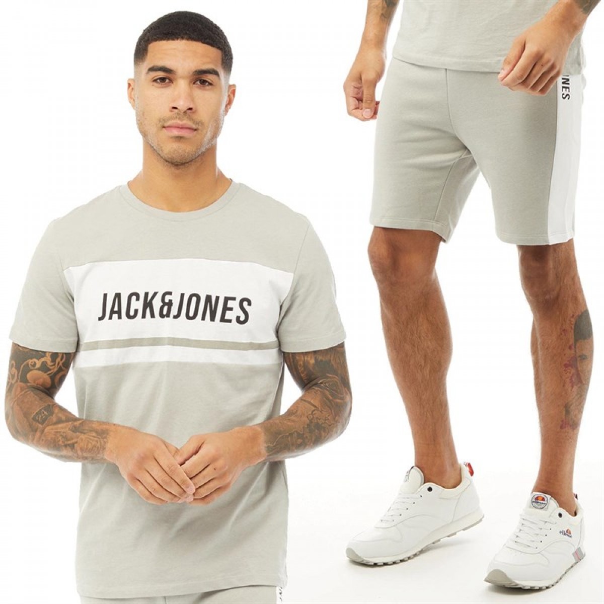

Футболка JACK AND JONES Block And Shorts Twin Set Drizzle Stone,  (46, Футболка JACK AND JONES Block And Shorts Twin Set Drizzle Stone, M (46)