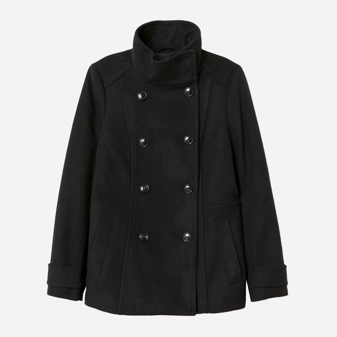 

Пальто H&M 0626587_02  Черное, Пальто H&M 0626587_02 40 Черное