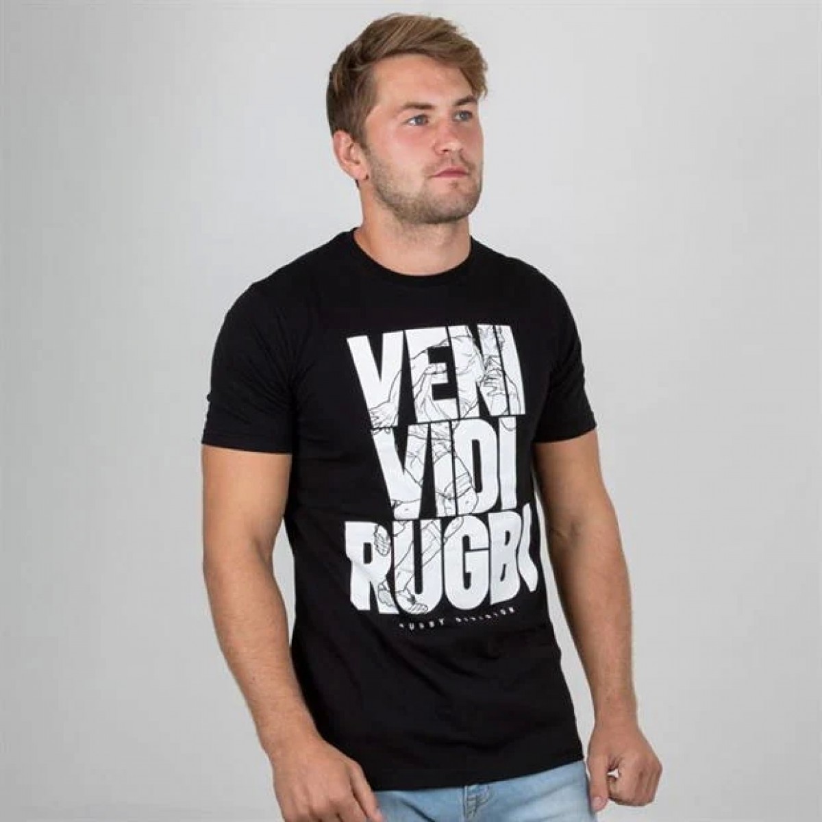 

Футболка Rugby Division Veni Sleeve Black, M (46)