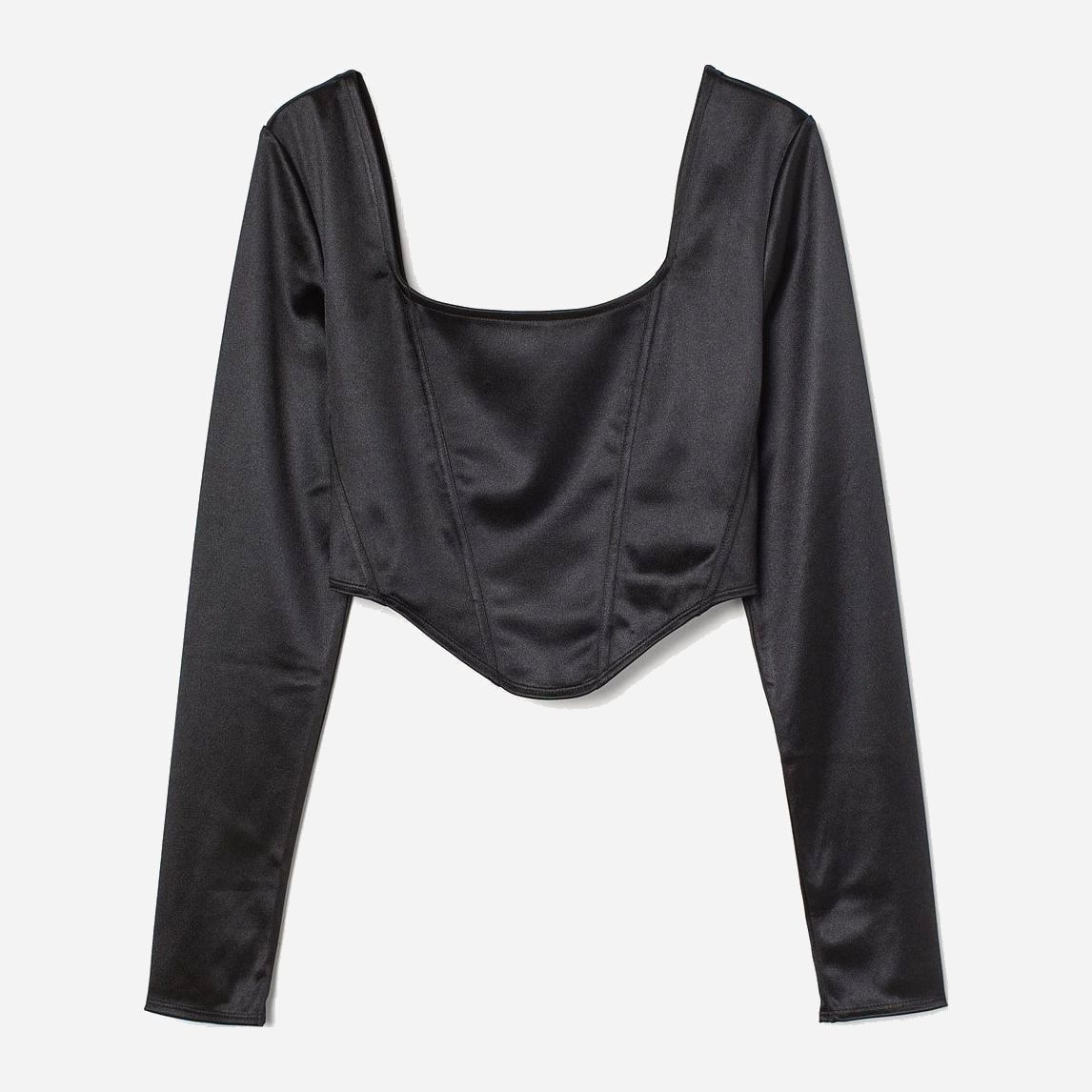 

Топ H&M 0949232_чер.отблеск.дл.рук L Черный
