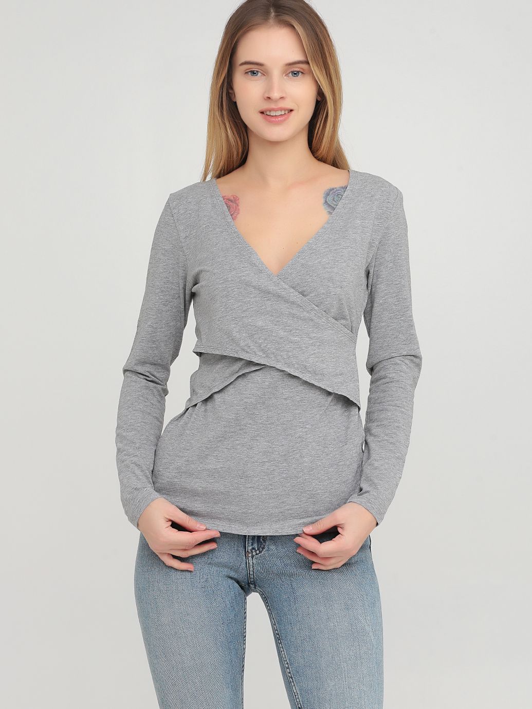 

Лонгслив H&M 0888949_серый  Серый, Лонгслив H&M 0888949_серый S Серый