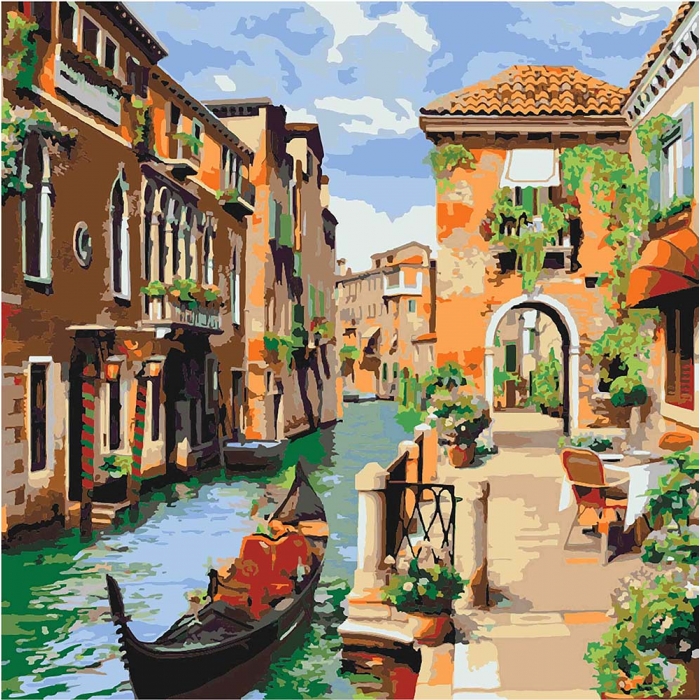 

Картина по номерам. Венецианское утро. Идейка 40x40