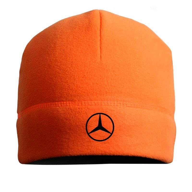 

Флисовая шапка оранжевая Mercedes, размер универсальный