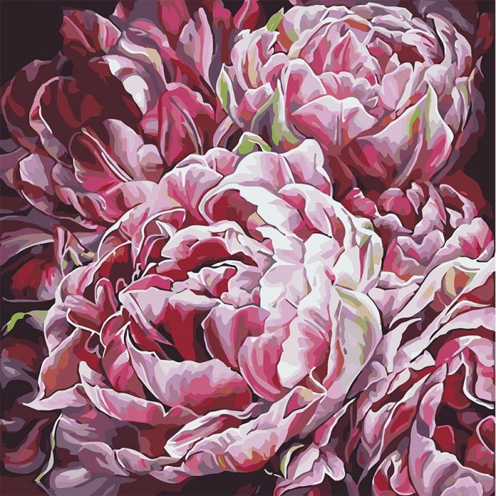 

Буйство красок 2. Картина раскраска без коробки. Идейка 40x40