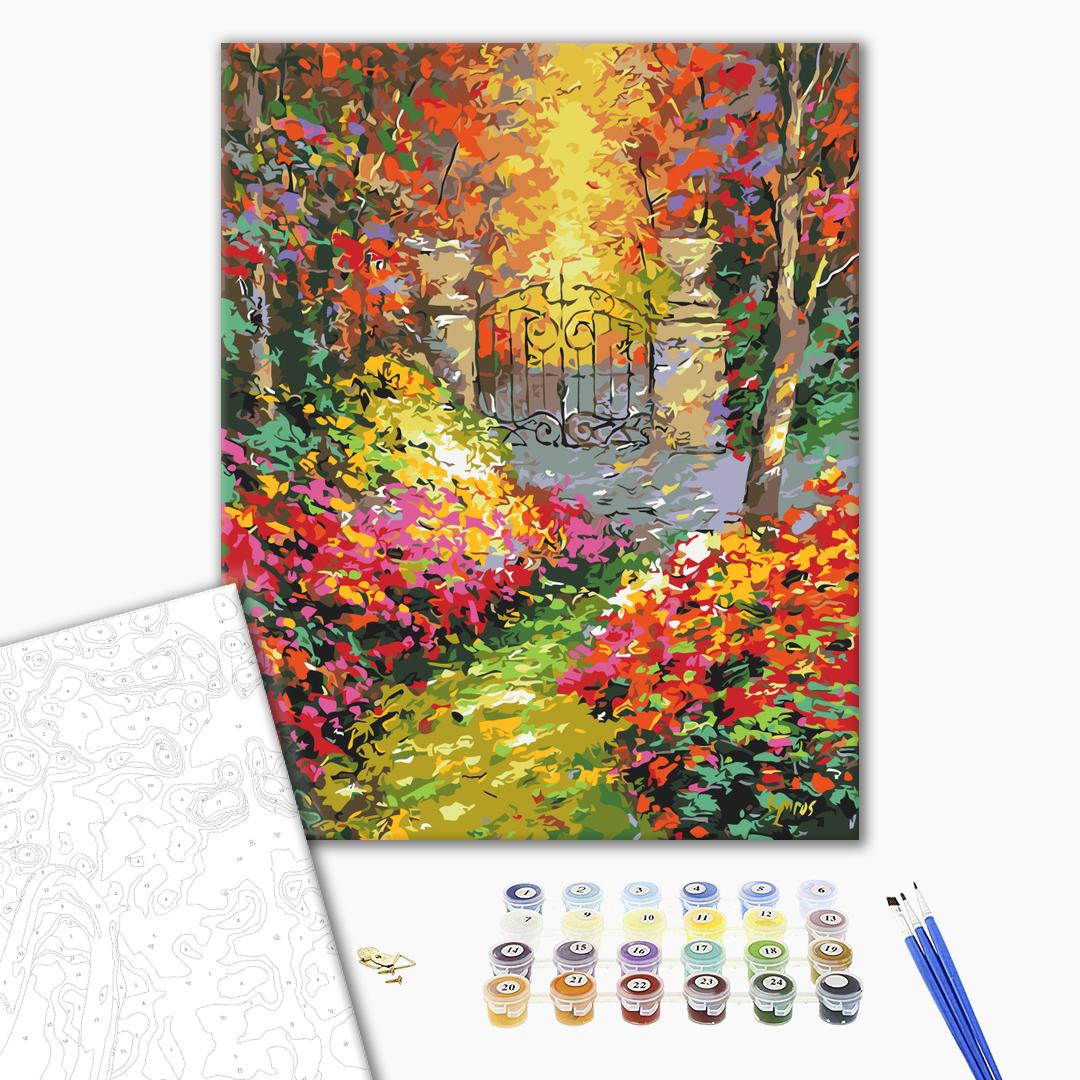 

Осенний сад. Роспись по номерам. Brushme 40x50