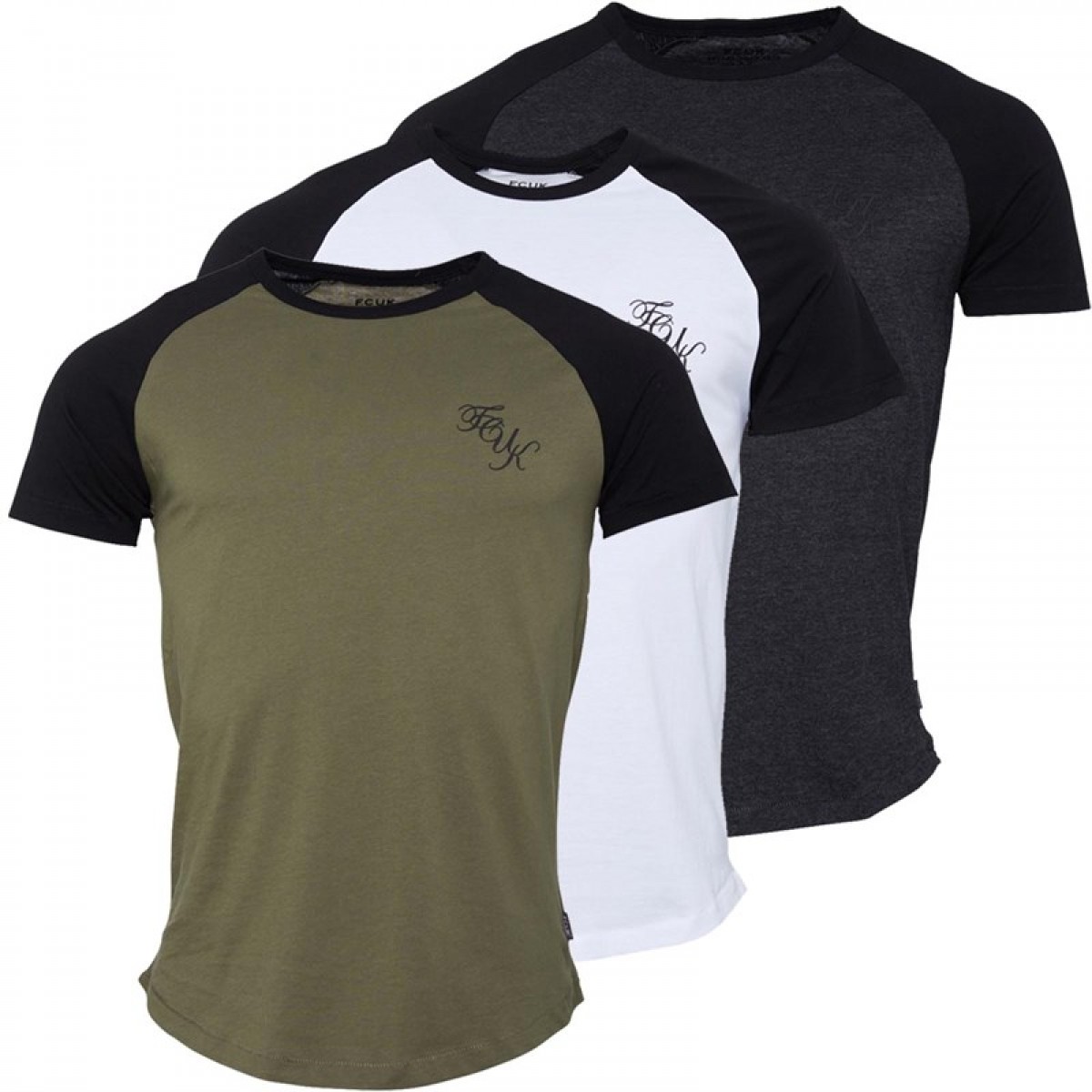 

Футболка French Connection Raglan Script  Three Pack Multi1 Charcoal Melange/Black/Khaki/Black/White Charcoal Marl,  (44, Футболка French Connection Raglan Script s Three Pack Multi1 Charcoal Melange/Black/Khaki/Black/White Charcoal Marl, S (44)