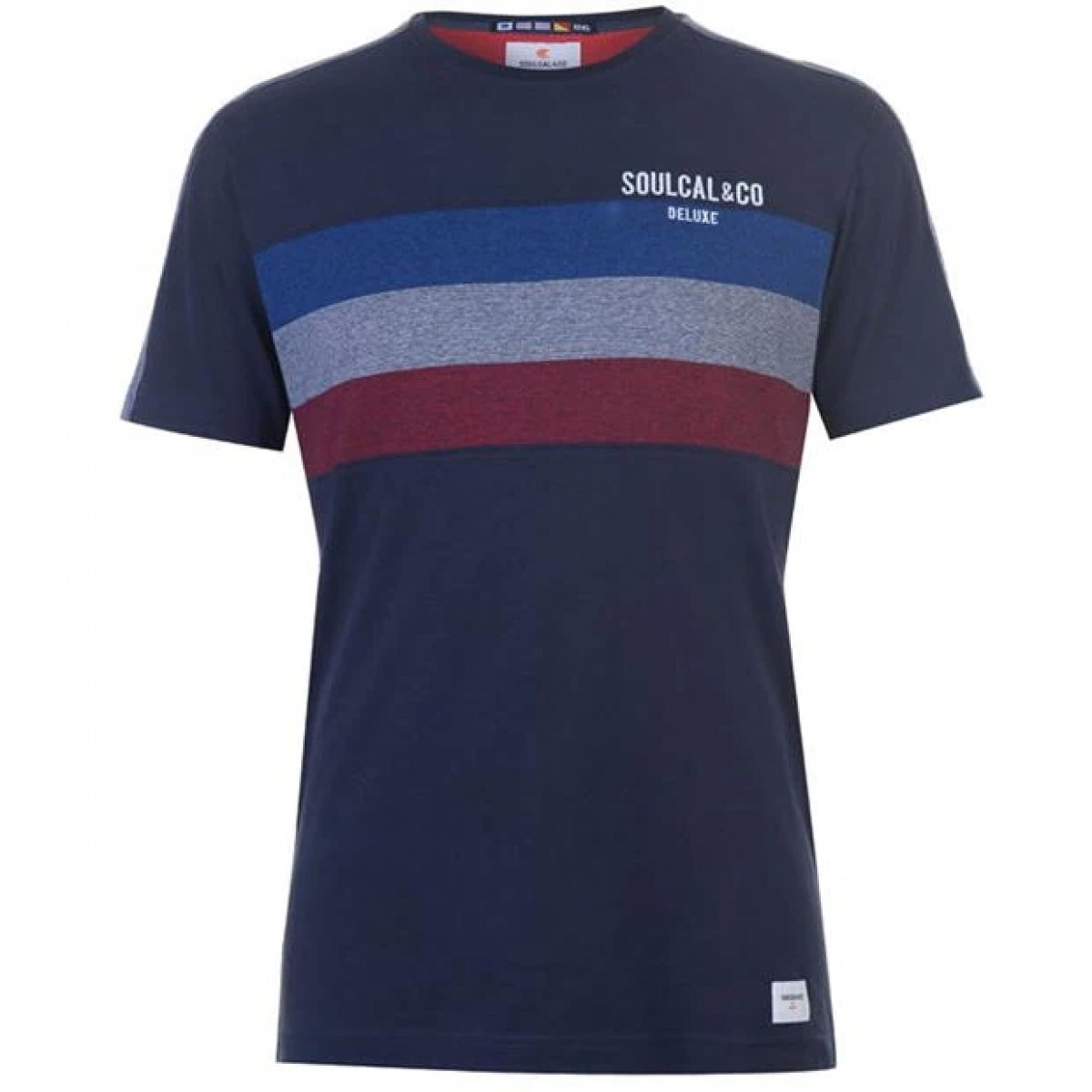 

Футболка SoulCal Deluxe Chest Stripe Navy, XS (42)