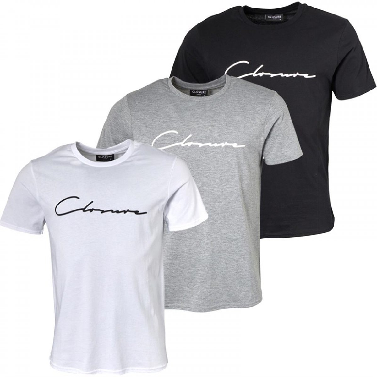 

Футболка Closure London Script Three Pack  Black/Grey Marl/White Black,  (44, Футболка Closure London Script Three Pack s Black/Grey Marl/White Black, S (44)