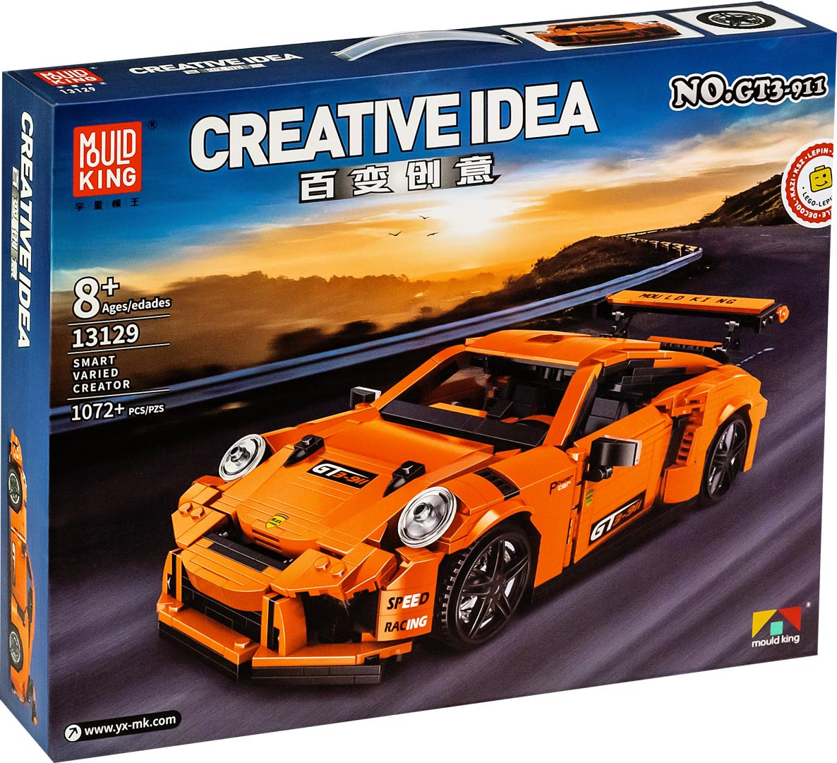 

Конструктор Mould King 13129 ТЕХНИК - Porsche GT3 (1 072 дет.)