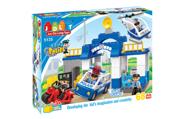 

Конструктор JDLT 5135 Поліцейська дільниця, 68 дет., муз., світло, кор.