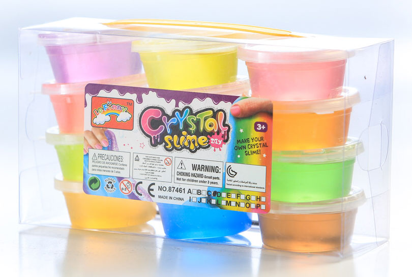 

Набор прозрачных слаймов Mini Mio Crystal Slime Magic Suitcase 12 шт (ЧМД622/431П12)