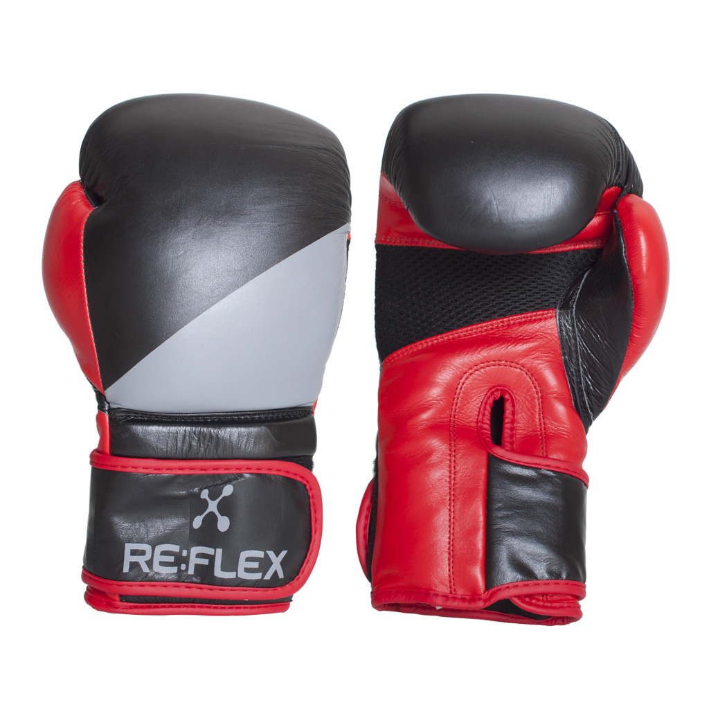 

Боксерские перчатки RE:FLEX BXG-1600 кожанные 10 унций Черно-красные (00044868)