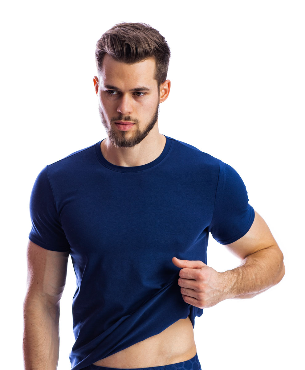 

Футболка мужская Uniconf Юниконф темно-синяя размер S