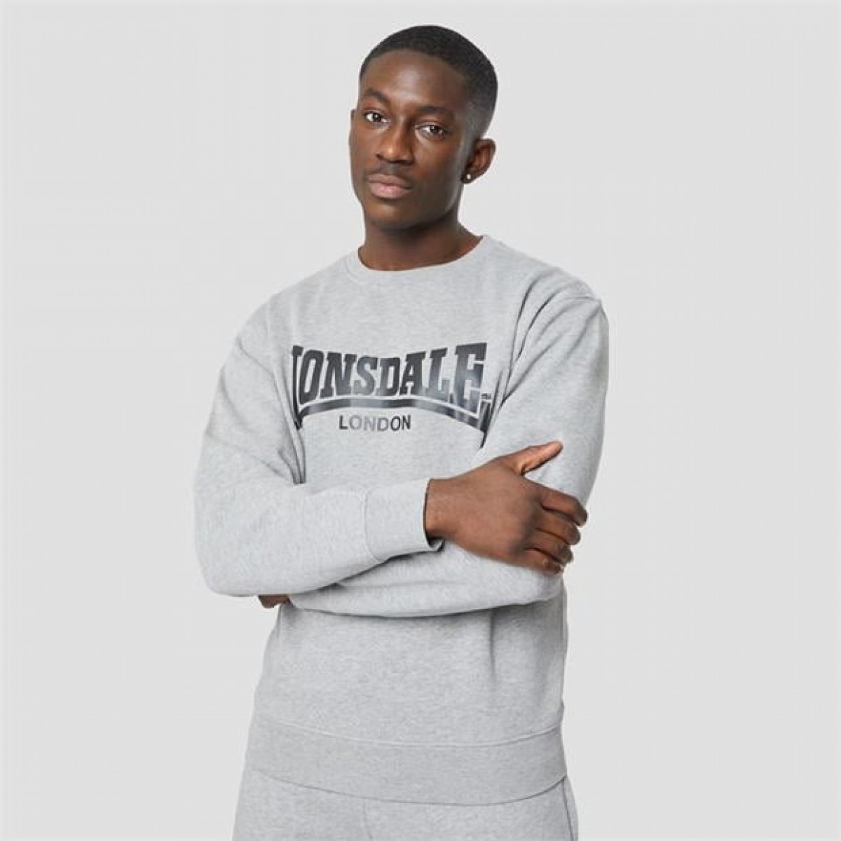 

Толстовка Lonsdale Essentials Crewneck Grey Marl, XXL (52)