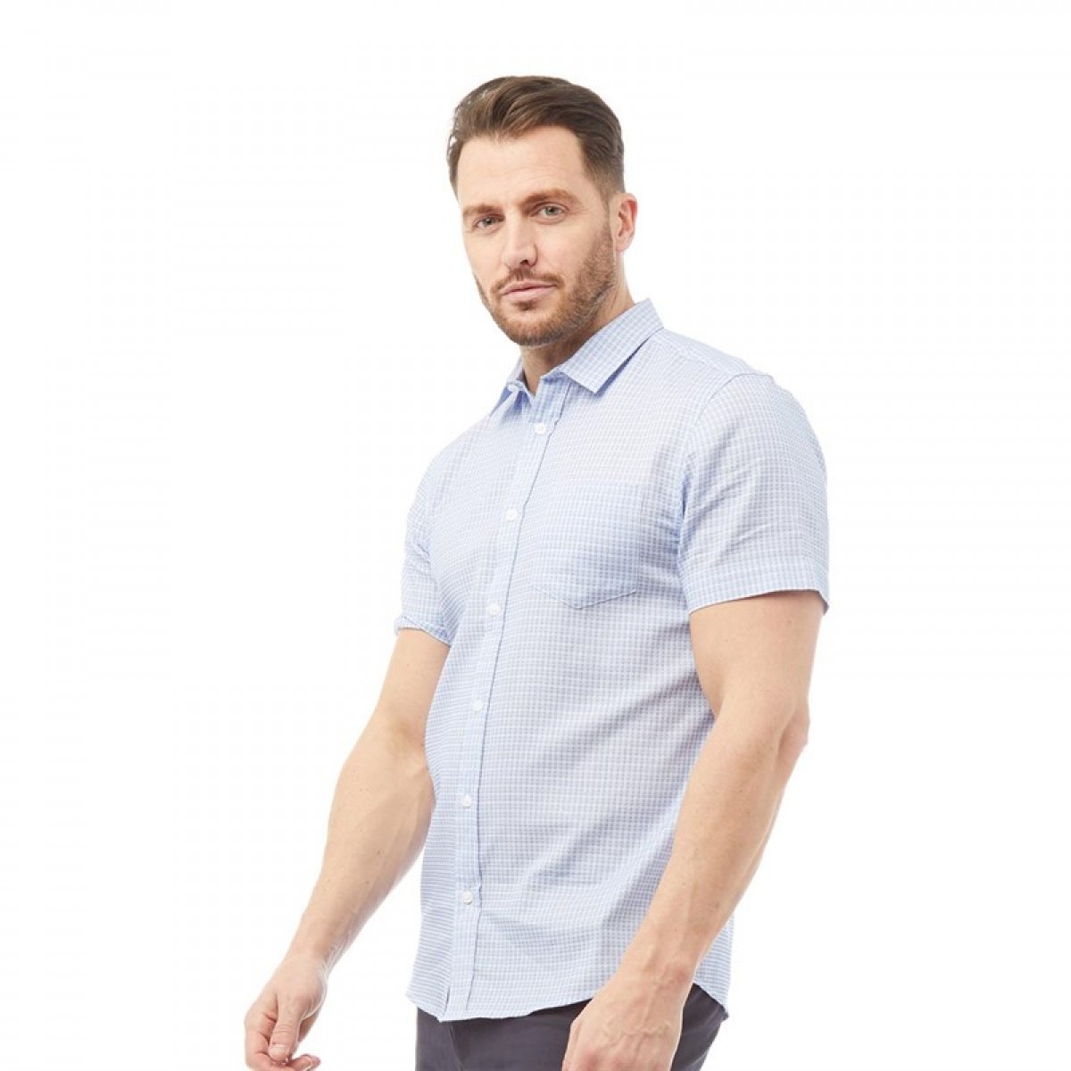 

Рубашка Onfire Cotton Dobby Yarn Dyed Check Short Sleeve Shirt Blue Blue Check,  (46, Рубашка Onfire Cotton Dobby Yarn Dyed Check Short Sleeve Shirt Blue Blue Check, M (46)