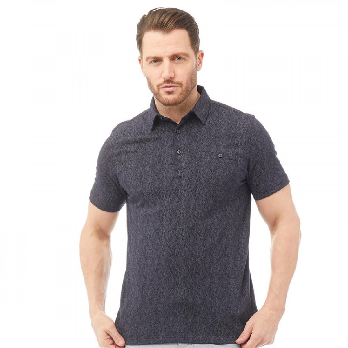 

Рубашка Onfire Printed Short Sleeve Shirt Blue Navy,  (46, Рубашка Onfire Printed Short Sleeve Shirt Blue Navy, M (46)