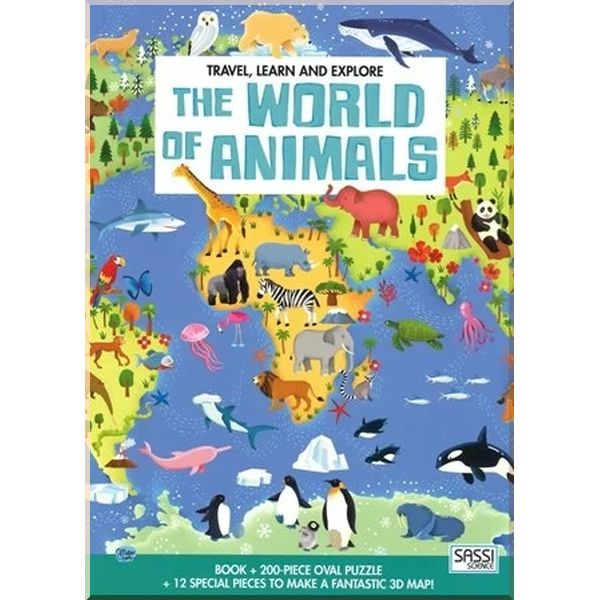 

Travel, Learn and Explore: The World of Animals Book and Puzzle. Matteo Gaule. ISBN:9788868604615