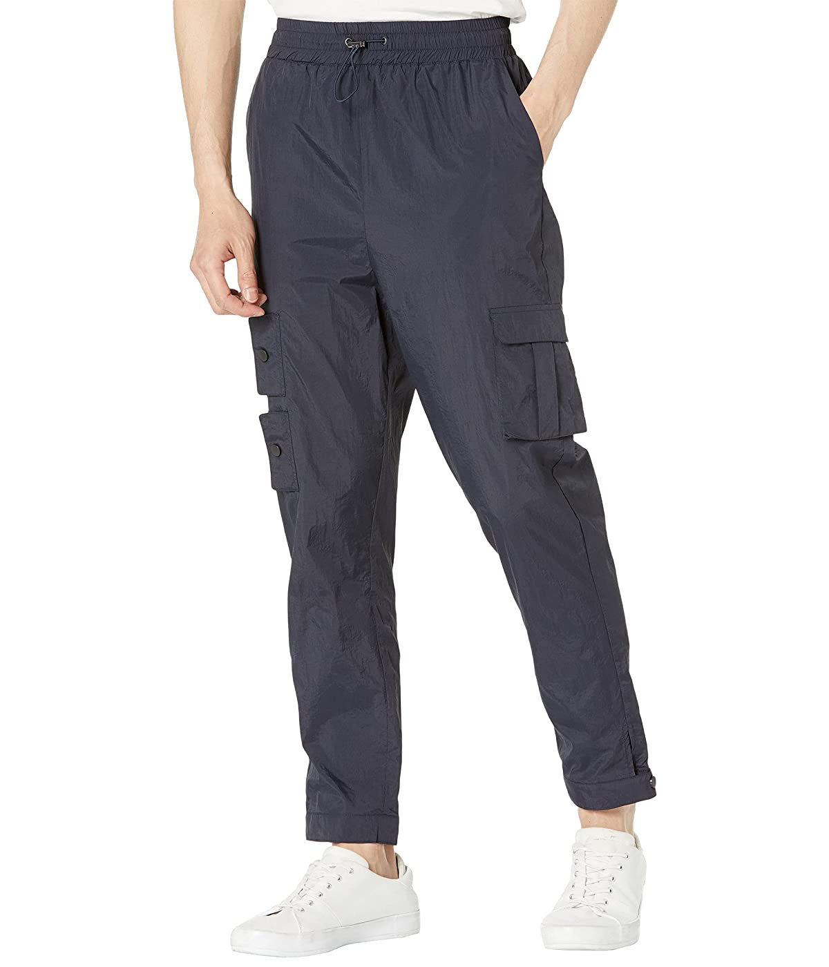

Карго NATIVE YOUTH Technical Nylon Trousers with Cargo Pockets Navy, 34W 32L
