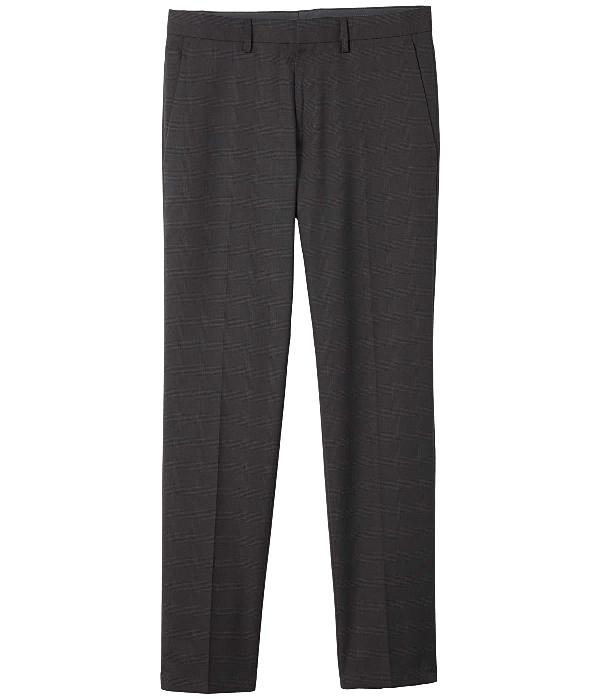 

Брюки Kenneth Cole Stretch Tonal Plaid Slim Fit Flat Front Flex Waistband Dress Pants Charcoal, 34W 32L