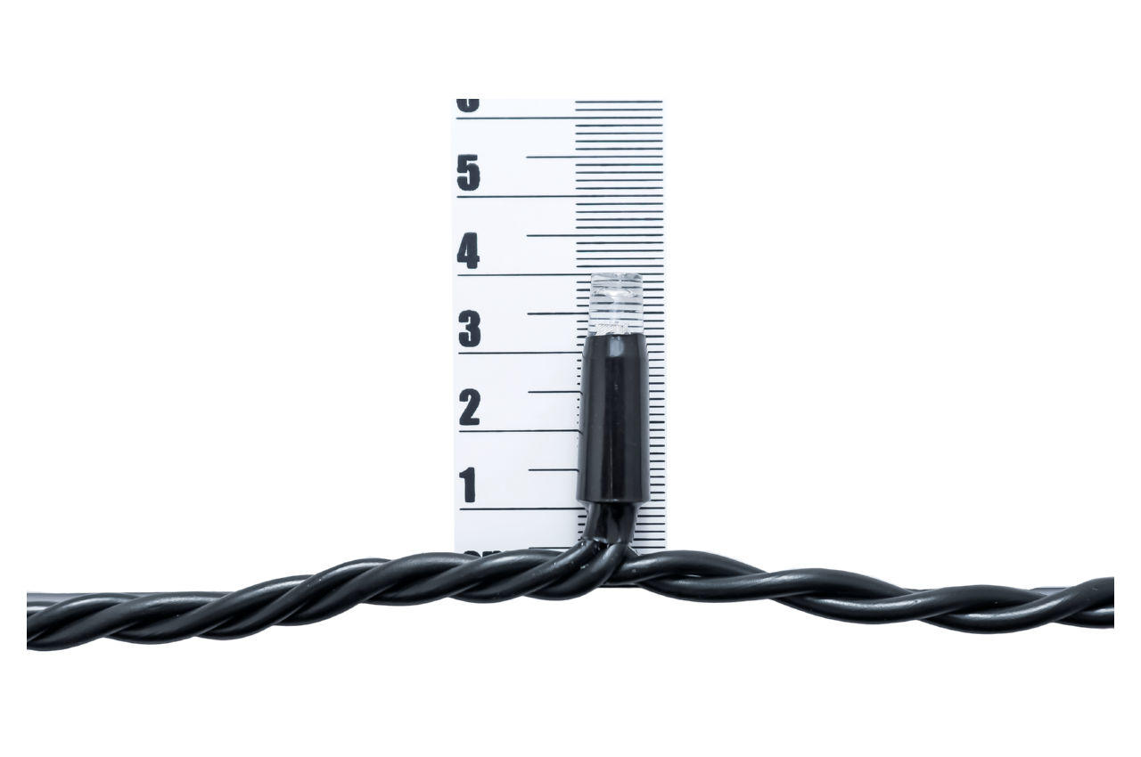 

Гирлянда-дождик уличная светодиодная PRC WP - 200 LED черная White (000073165)