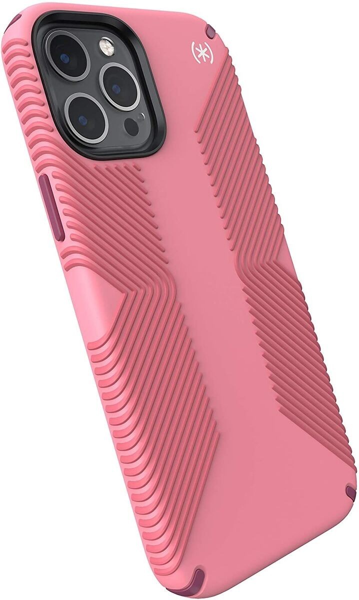 

Противоударный защитный чехол бампер накладка для iPhone Speck Presidio2 Grip Royal Pink (138500-9286) для iPhone 12 Pro Max