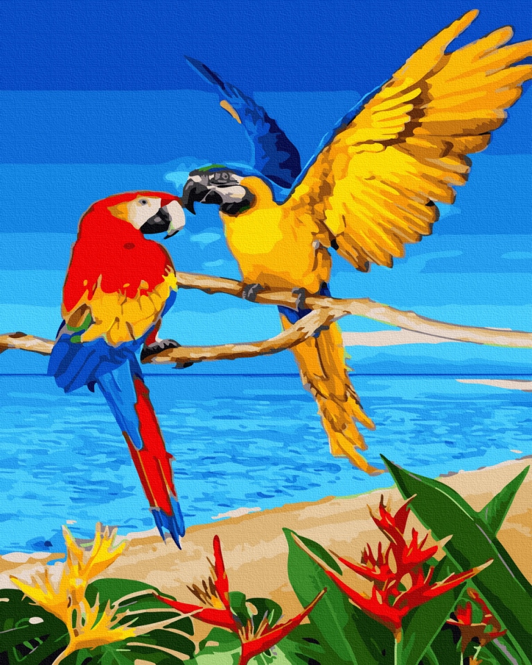 

Картина по номерам Попугаи на пляже, 40 х 50 см (BRM41212)