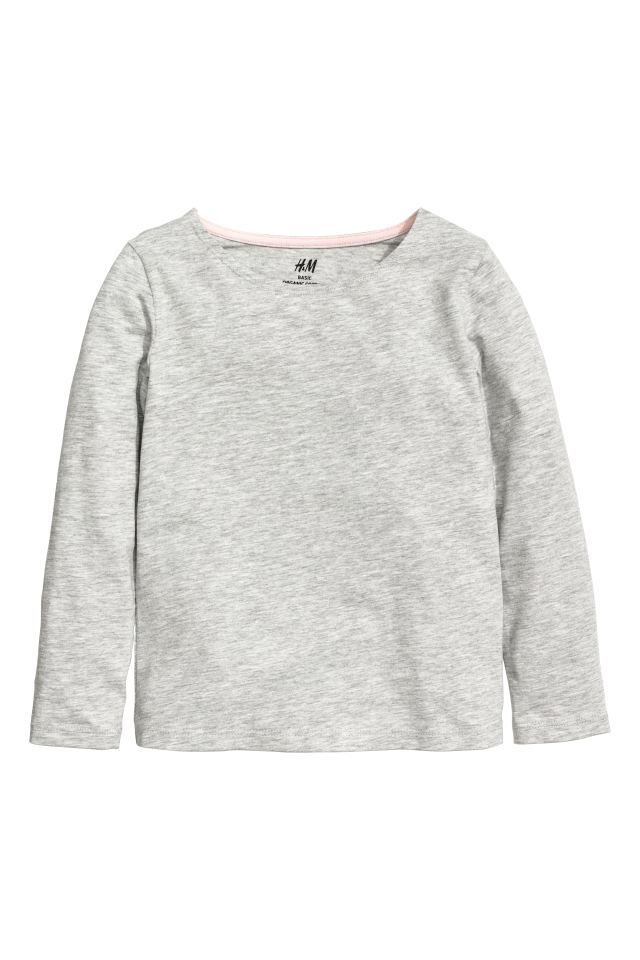 

Футболка с длинными рукавами H&M 0508931 122-128 СМ Серый 57051