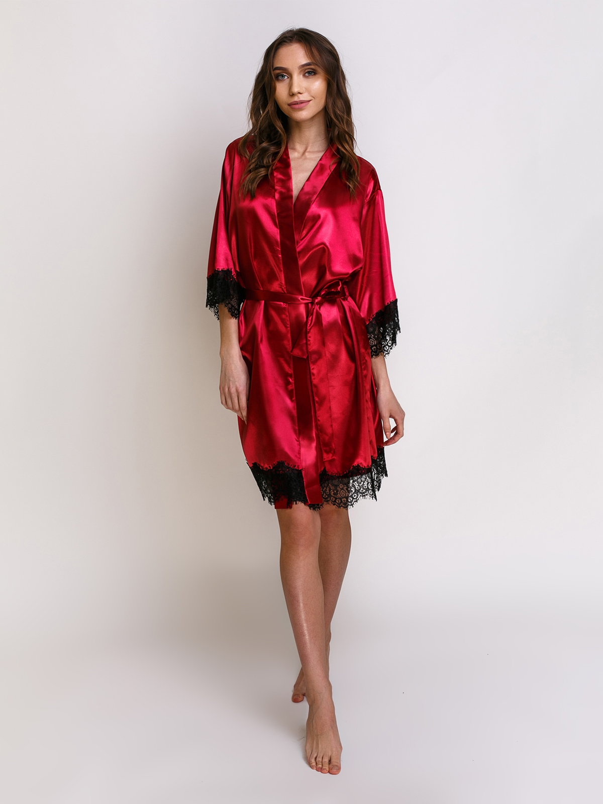 

Халат женский Angelo dolce l-12 54-56 XXL-XXXL Бордовый