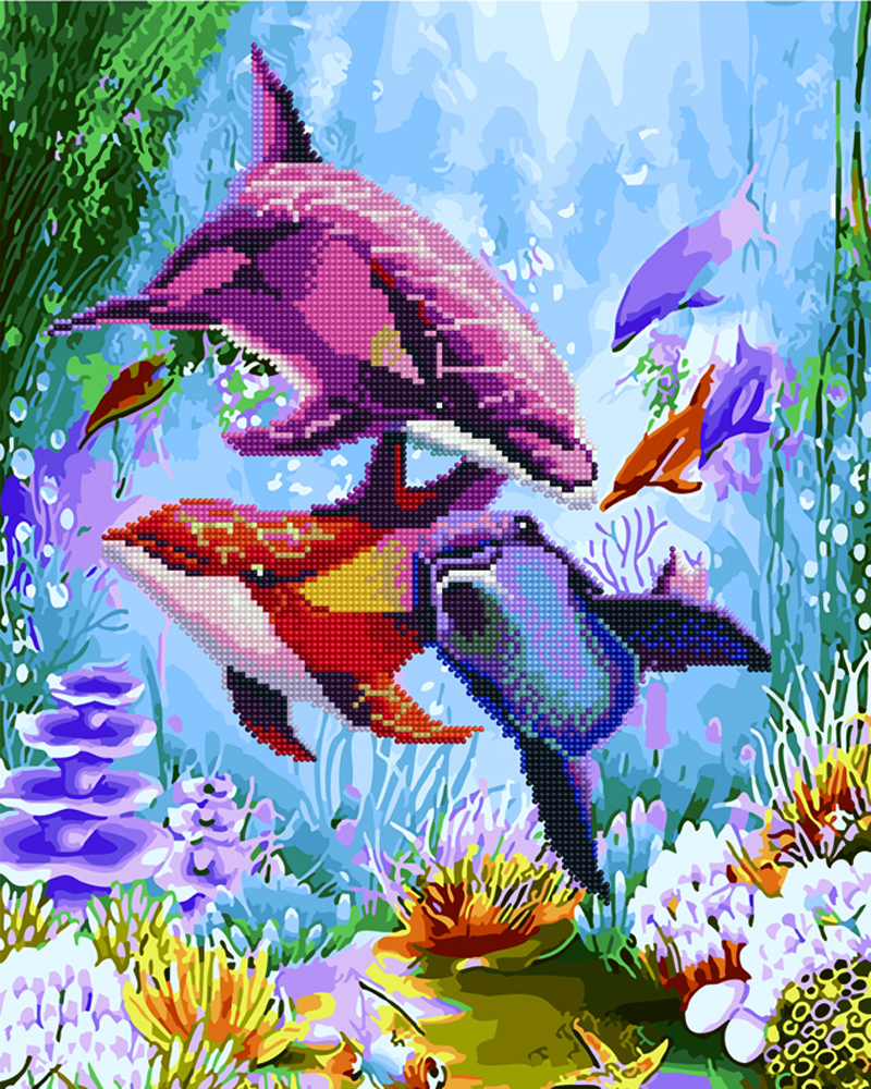 

Картина по номерам Rainbow Art Яркие дельфины, 40 х 50 см (BGZS1024)