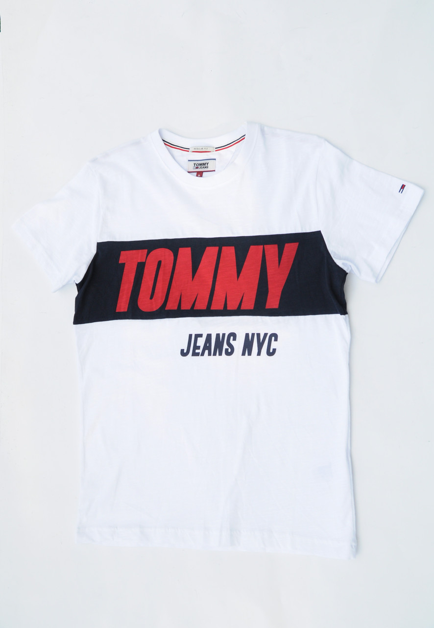 

Футболка мужская Tommy Hilfiger Классика Размер S Белый Арт 3169Б