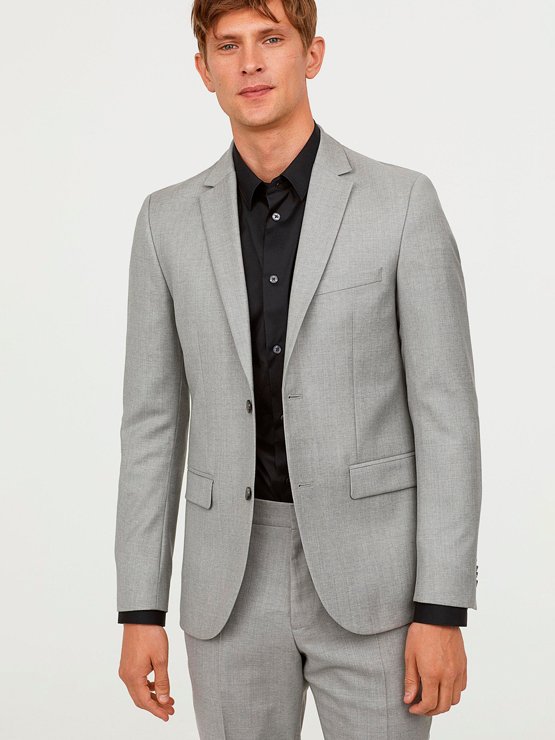 

Пиджак H&M 504347002b45  Серый, Пиджак H&M 504347002b45 46 Серый
