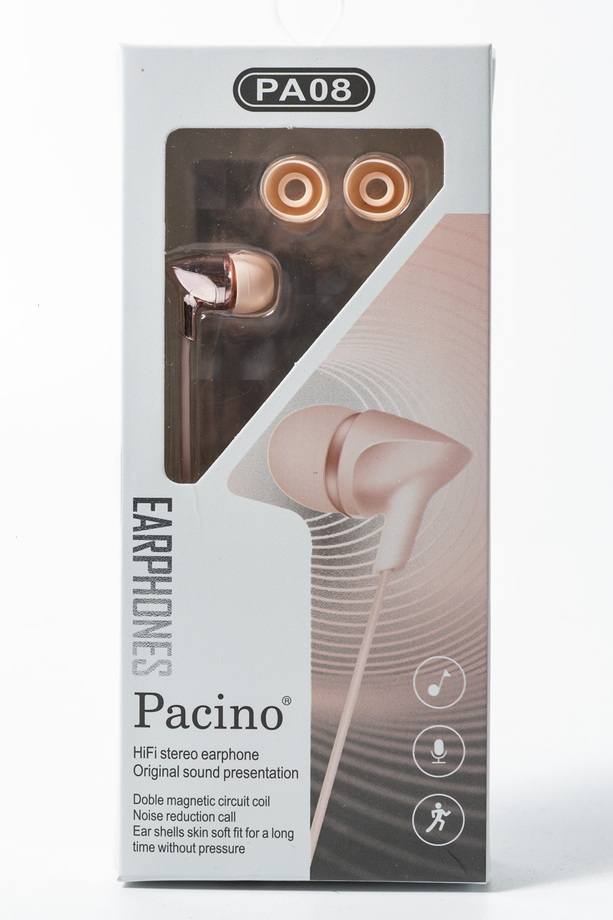 

Наушники Pacino 1,2м PA08 чорный