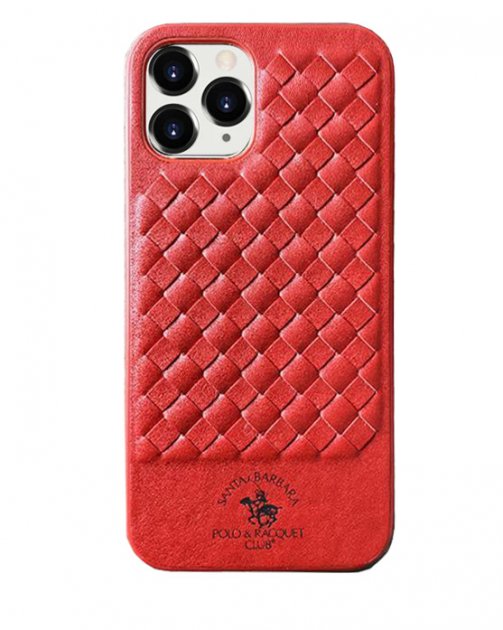 

Чехол для iPhone 12 Ravel Santa Barbara Polo Красный