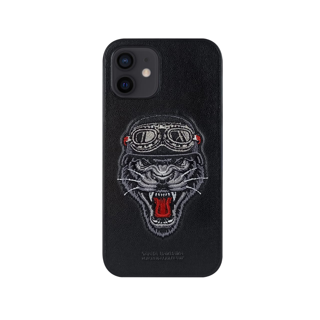 

Чехол для iPhone 12 Яростный тигр Patti Santa Barbara Polo Черный