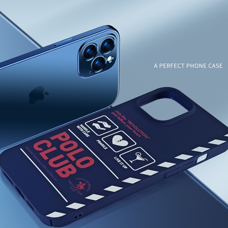 

Чехол для iPhone 12 Pro Brion Santa Barbara Polo Синий