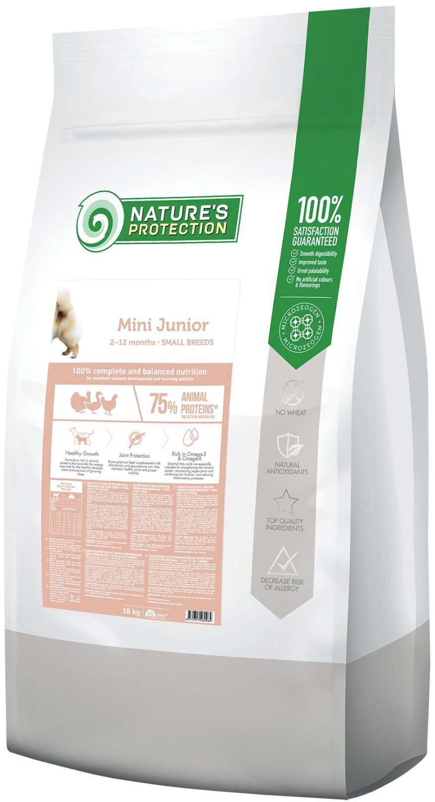 

Сухой корм для юниоров Nature's Protection Mini Junior Small breeds 18 кг