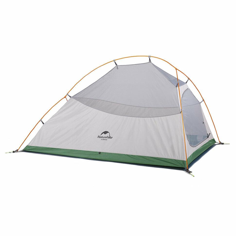 

Намет надлегкий двомісний з футпринтом Naturehike Сloud Up 2 Updated NH17T001-T, 210T, зелений