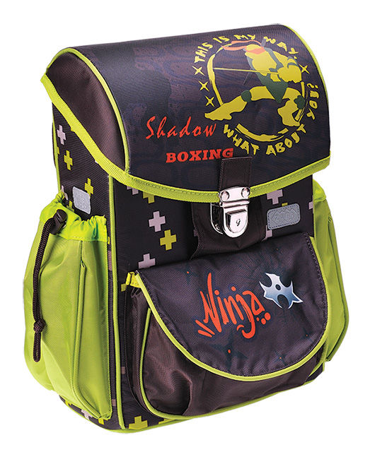 

Рюкзак школьный каркасный ZiBi ZB16.0113NN Satchel Ninja