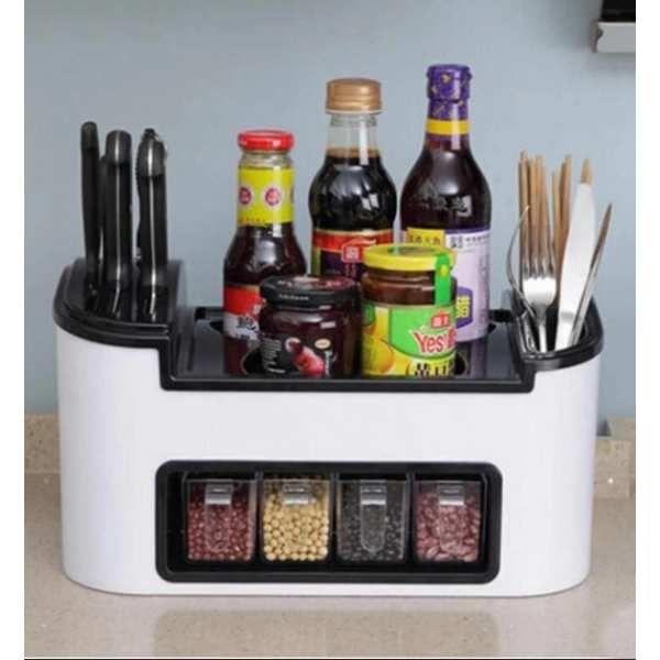 

Органайзер для кухонных принадлежностей,специй и соусов Clean Kitchen Necessities-Bos 4 отделения V11