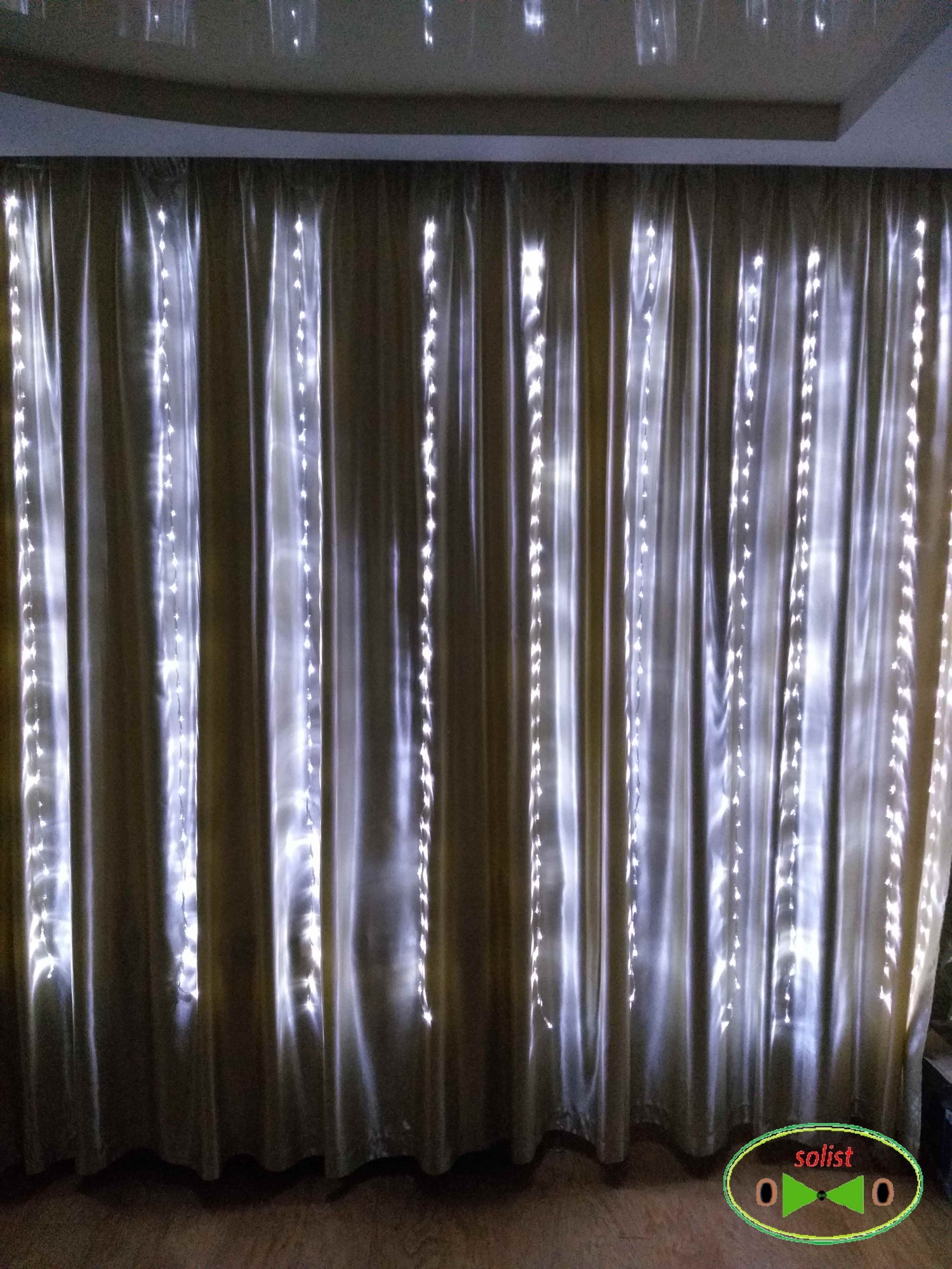 

Гирлянда штора Водопад, Светодиодный дождь, 320 LED 3*2.8 м Контроллер. Белый