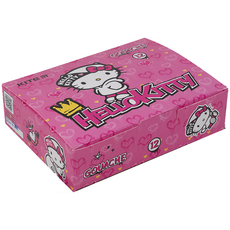 

Гуашь 12 цветов по 20 мл Kite Hello Kitty HK21-063, 47817