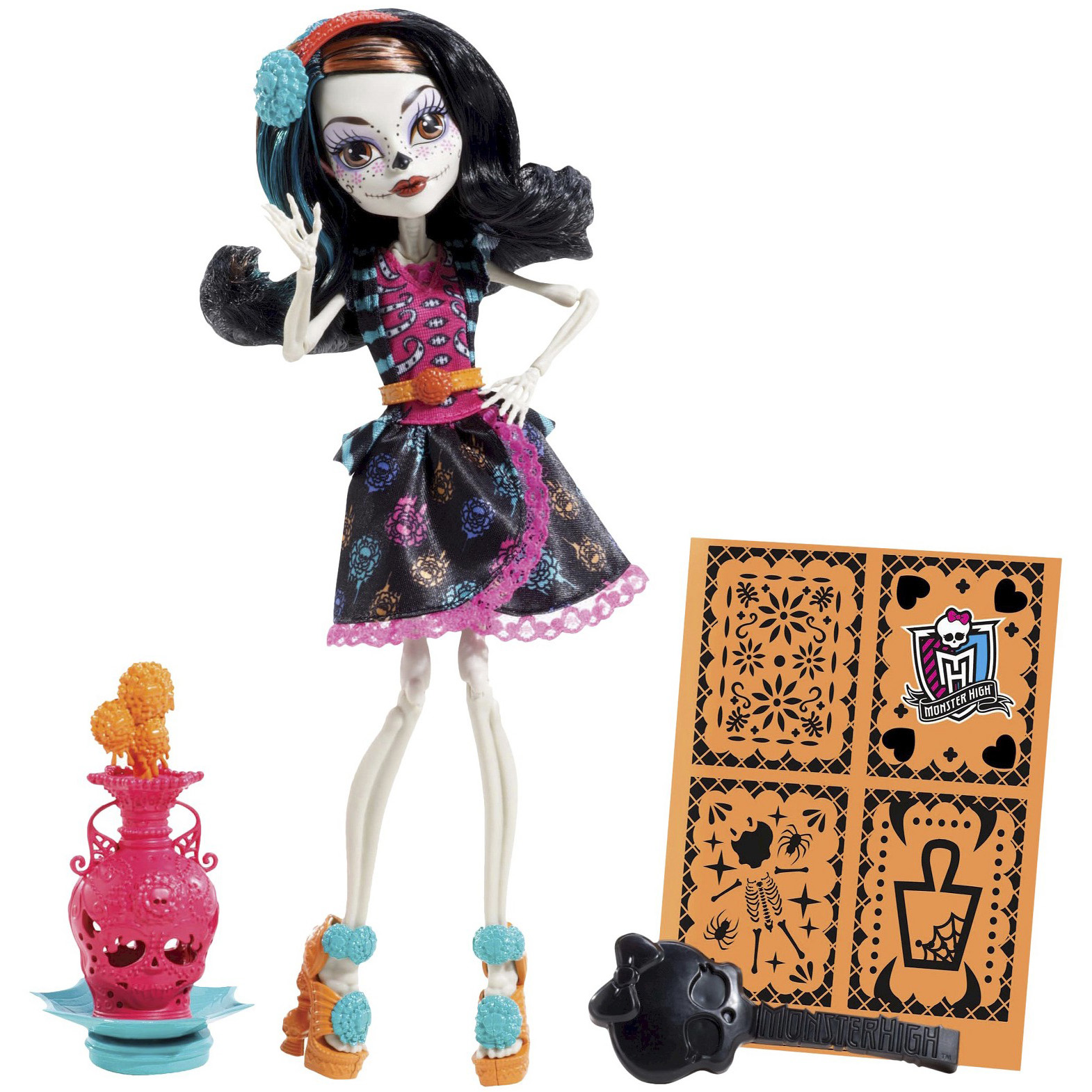 

Лялька Монстер Хай Скеліта Калаверас, серія Мистецький Клас Monster High Art Class Skelita Calaveras BDF14